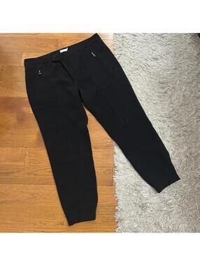 NEW Vince Jogger Cuffed Trousers Pants, size 10, black